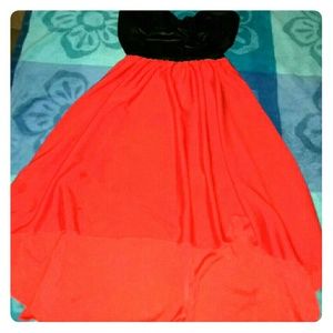 Red and black sundress